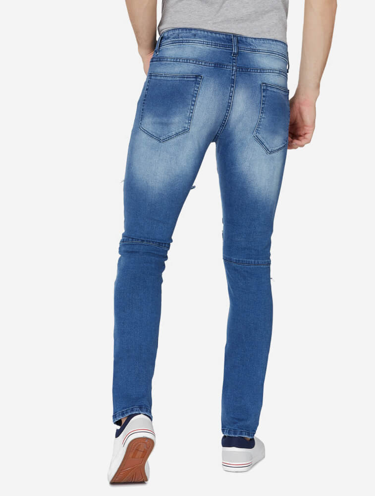 Paneled Fit Jeans 